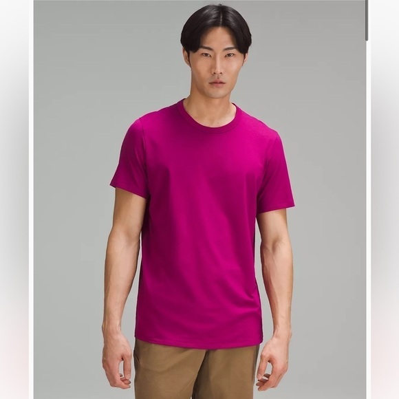 lululemon Fundamental Pocket T-Shirt In Magenta Purple Medium - Picture 5 of 6